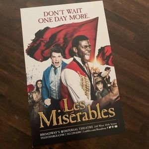 Official Broadway Poster 🎭 LES MISERABLES